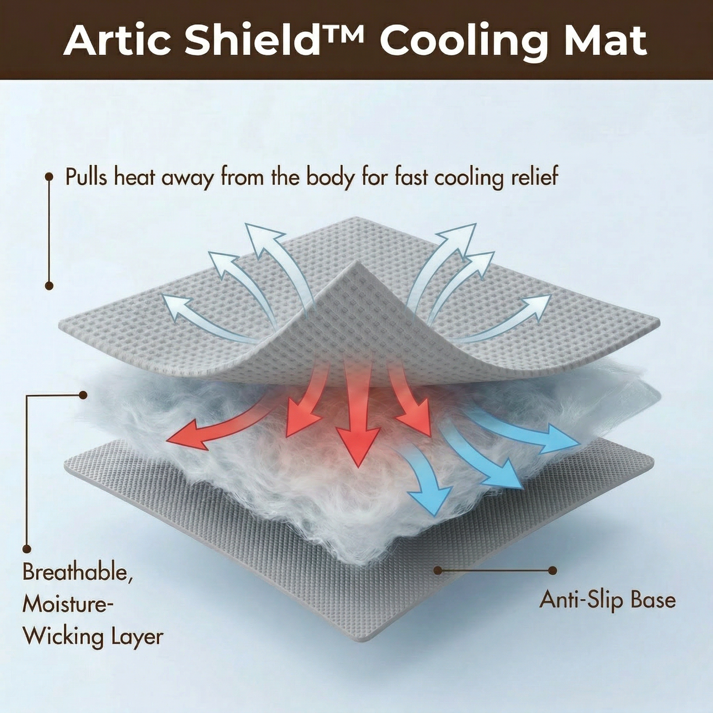 Arctic Shield™ Cooling Mat - Grey